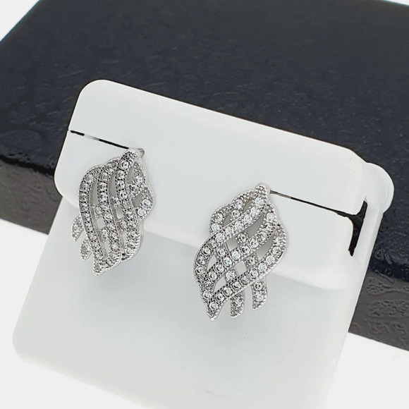"925 sterling silver luxury CZ earrings for women/girls, Best for gift, … - Picture 6 of 9